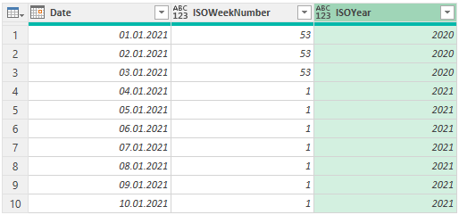 ISO year in Power Query