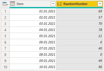 random numbers in Power Query