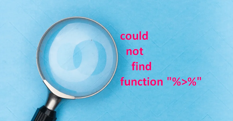 R: could not find function