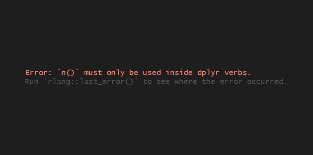 R error must only be used inside dplyr verbs