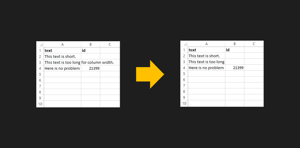 How To Make Text In Excel Go Down