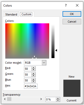 use PowerPoint eyedropper as color picker for Power BI or Excel
