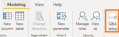 Power BI Q&A setup