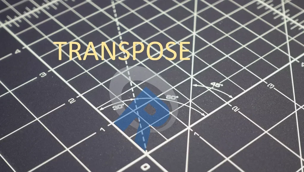 transpose data frame in R