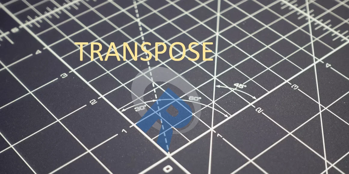 transpose data frame in R