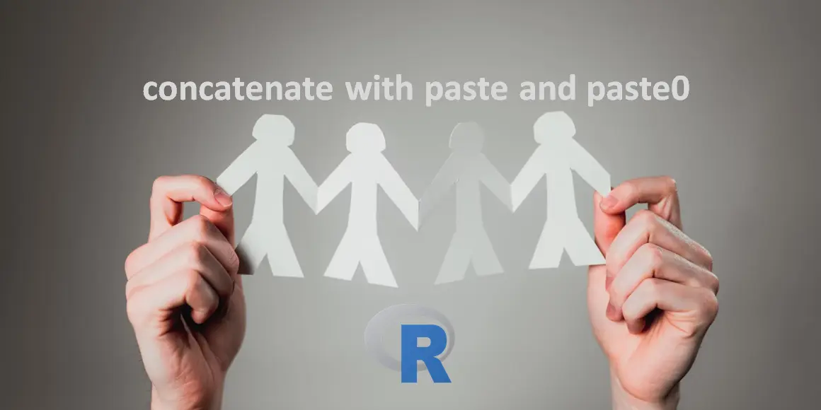 Concatenate in R programming with functions paste and paste0
