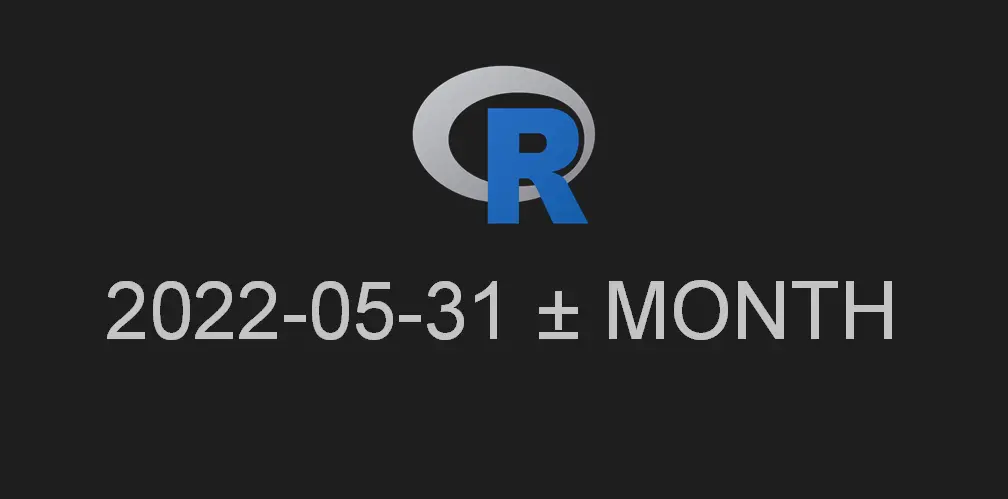 subtract months from a date in R