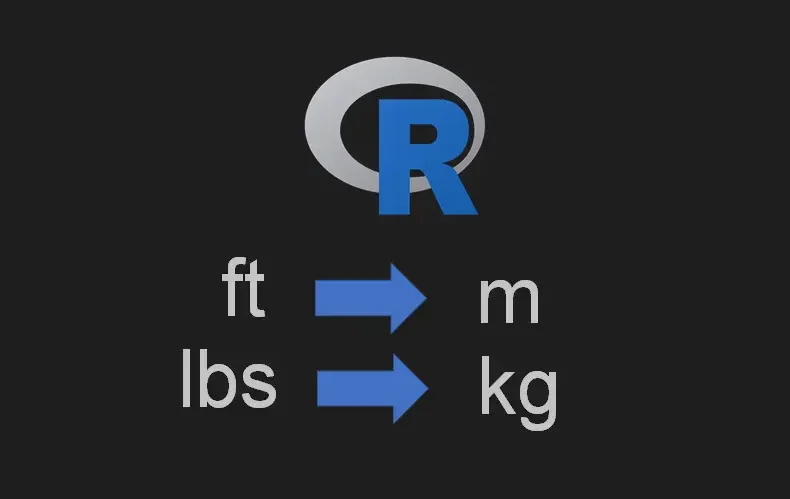 convert units in R