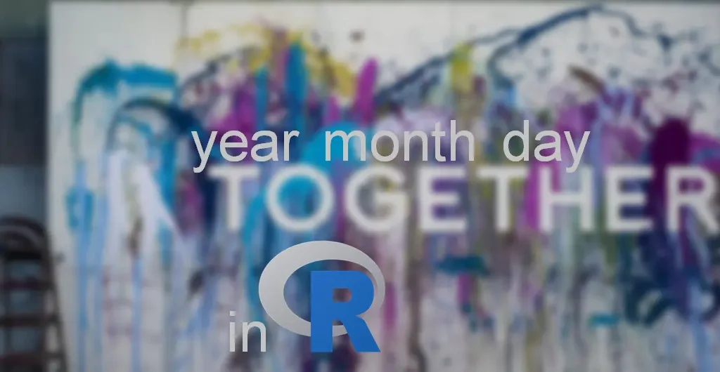 join year month day into date in R