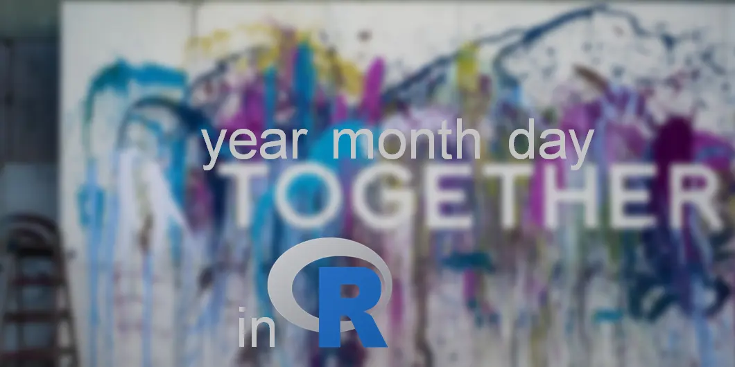 join year month day into date in R